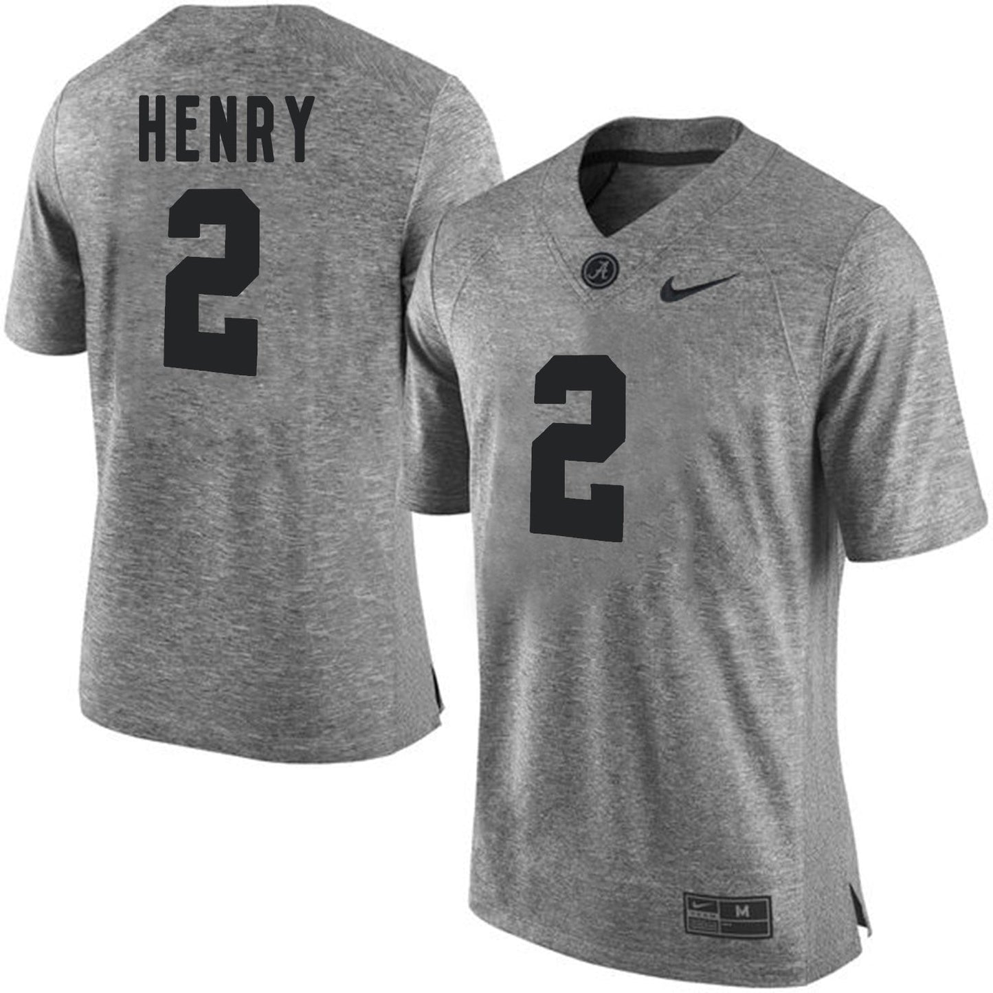 Derrick Henry 2 Gray College Football Jersey football jersey product view 1