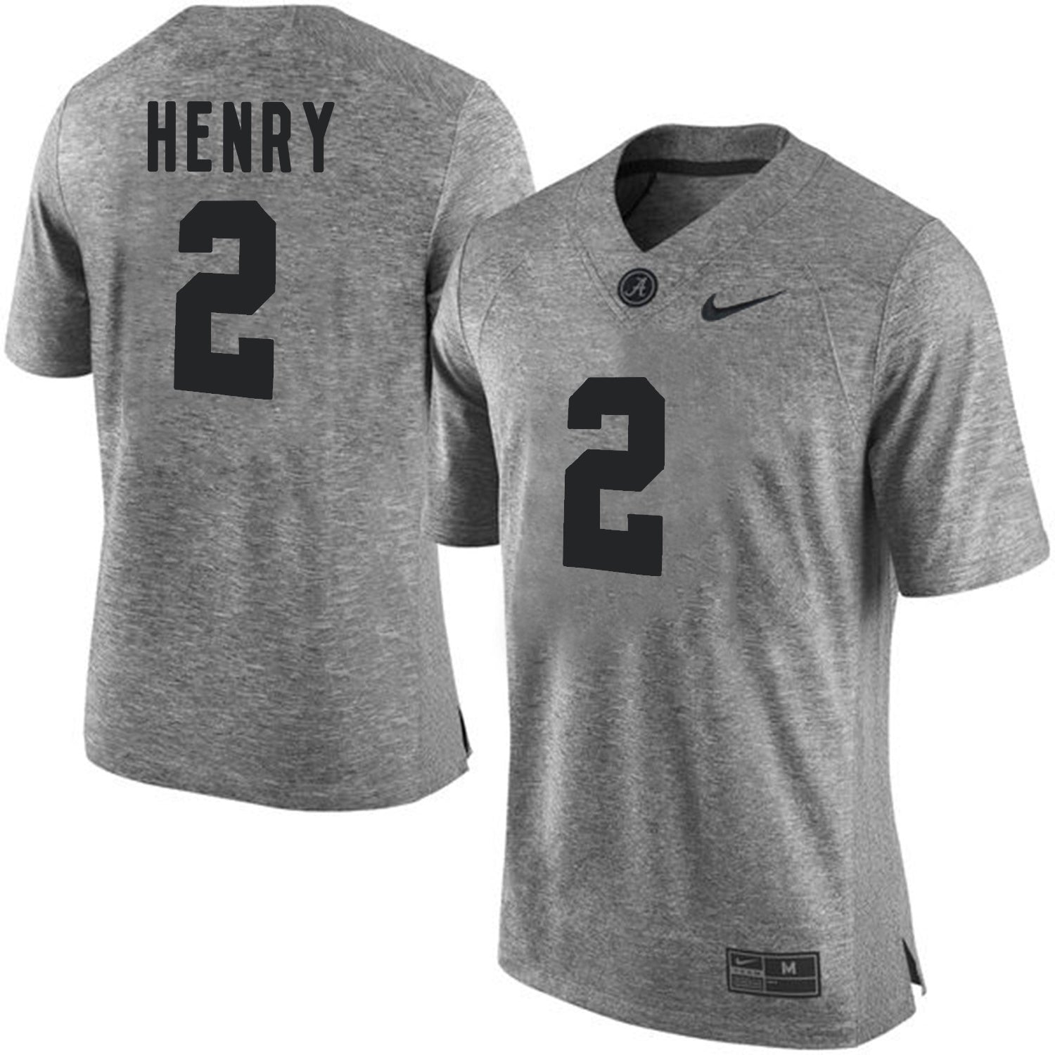 Derrick Henry 2 Gray College Football Jersey football jersey product view 1