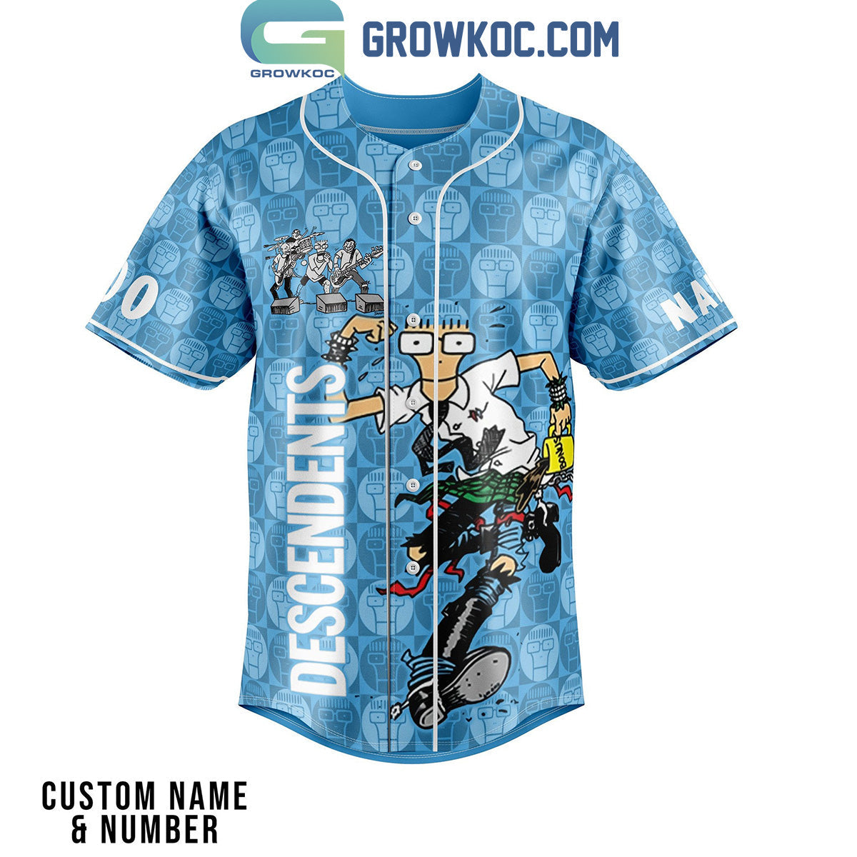 Descendents Cool To Be You Personalized Baseball Jersey baseball jersey product view 2