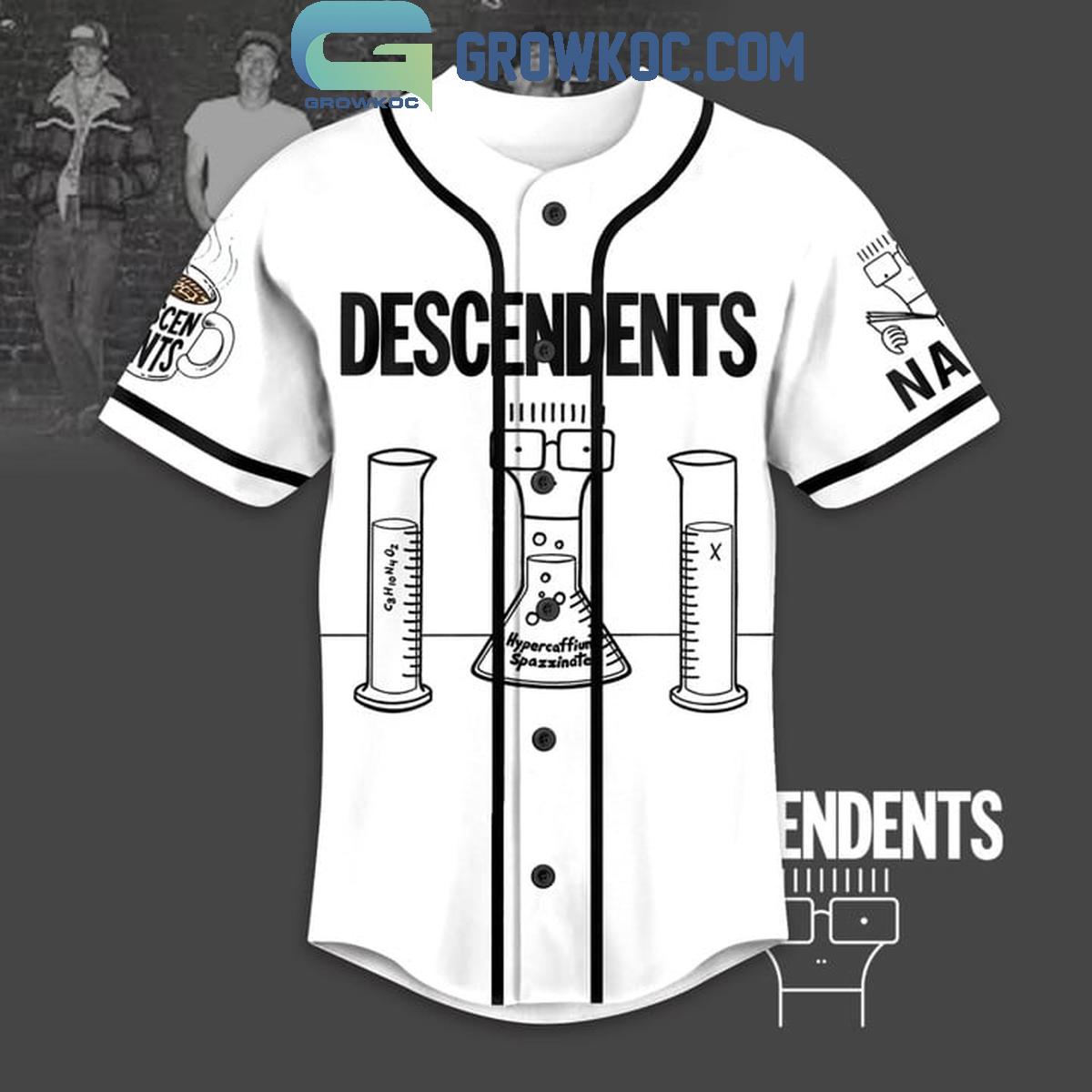 Descendents European Tour 2024 Personalized Baseball Jersey baseball jersey product view 2
