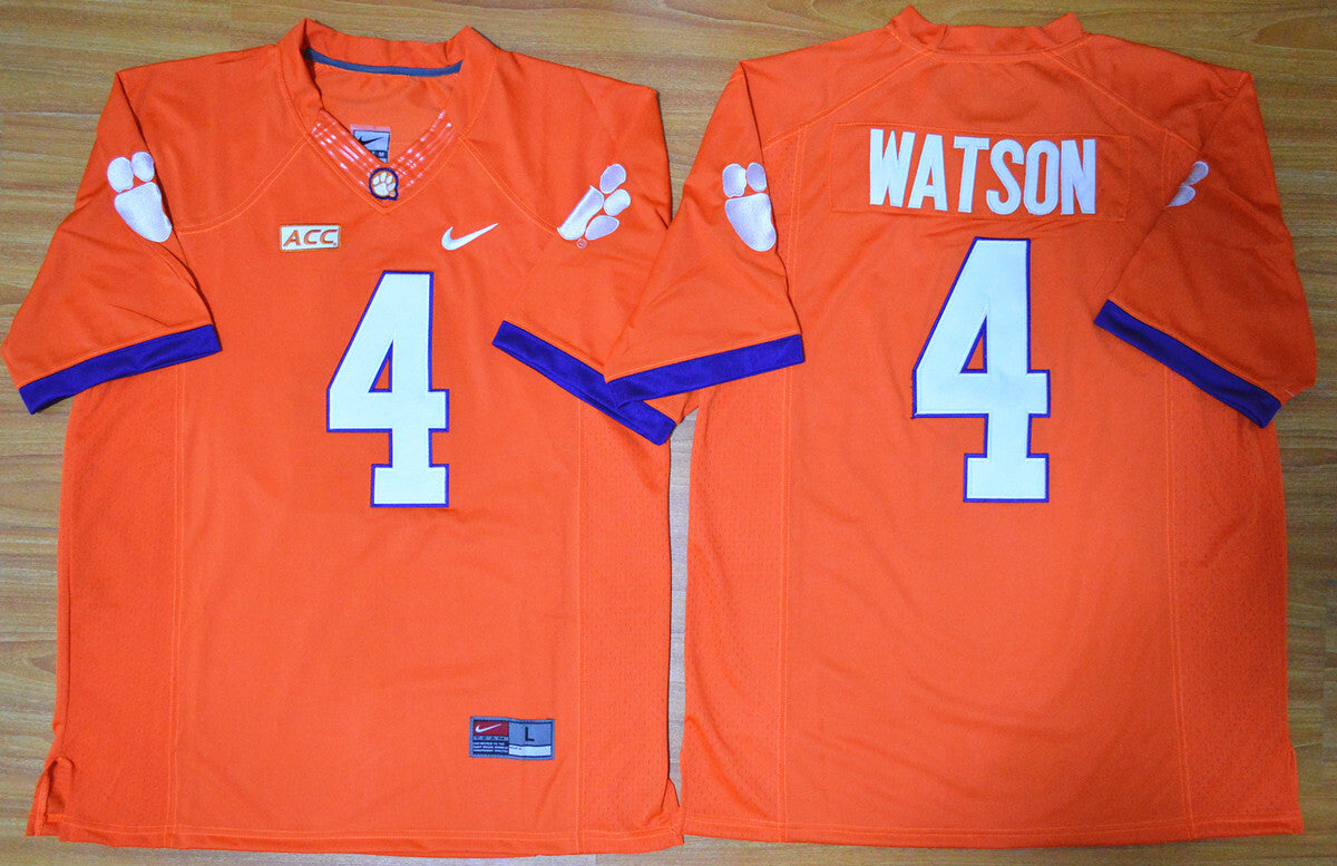 Deshaun Watson 4 orange1 College Football Jersey football jersey product view 1