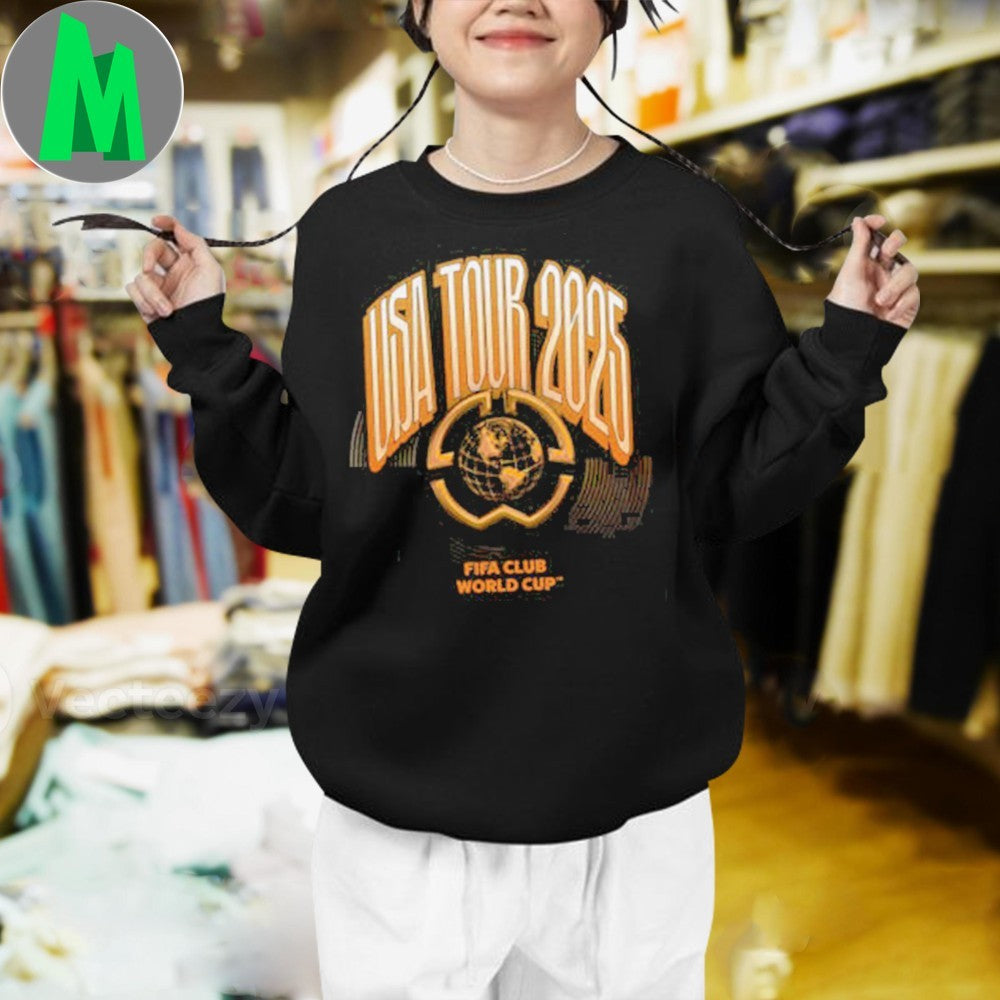 Design FIFA Club World Cup 2025 USA Summer Tour Schedule July 13 New York New Jersey Final Football Soccer Fan Shirt football jersey product view 3