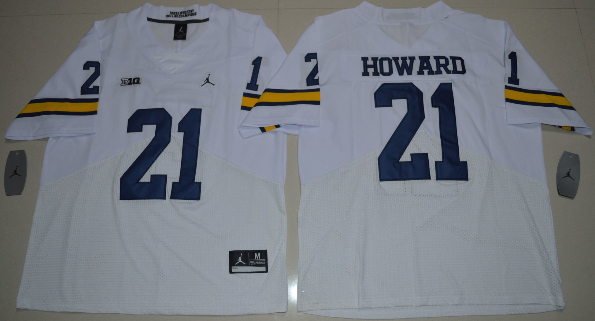 Desmond Howard 21 Elite Edition White College Football Jersey football jersey product view 1