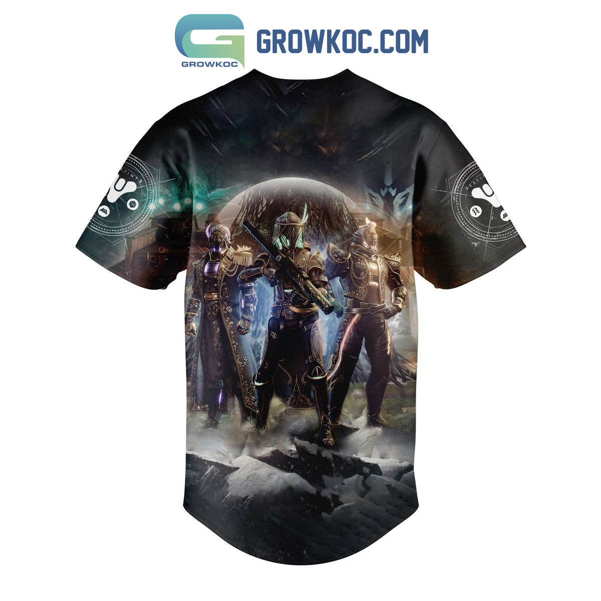 Destiny The Game Baseball Jersey baseball jersey product view 1