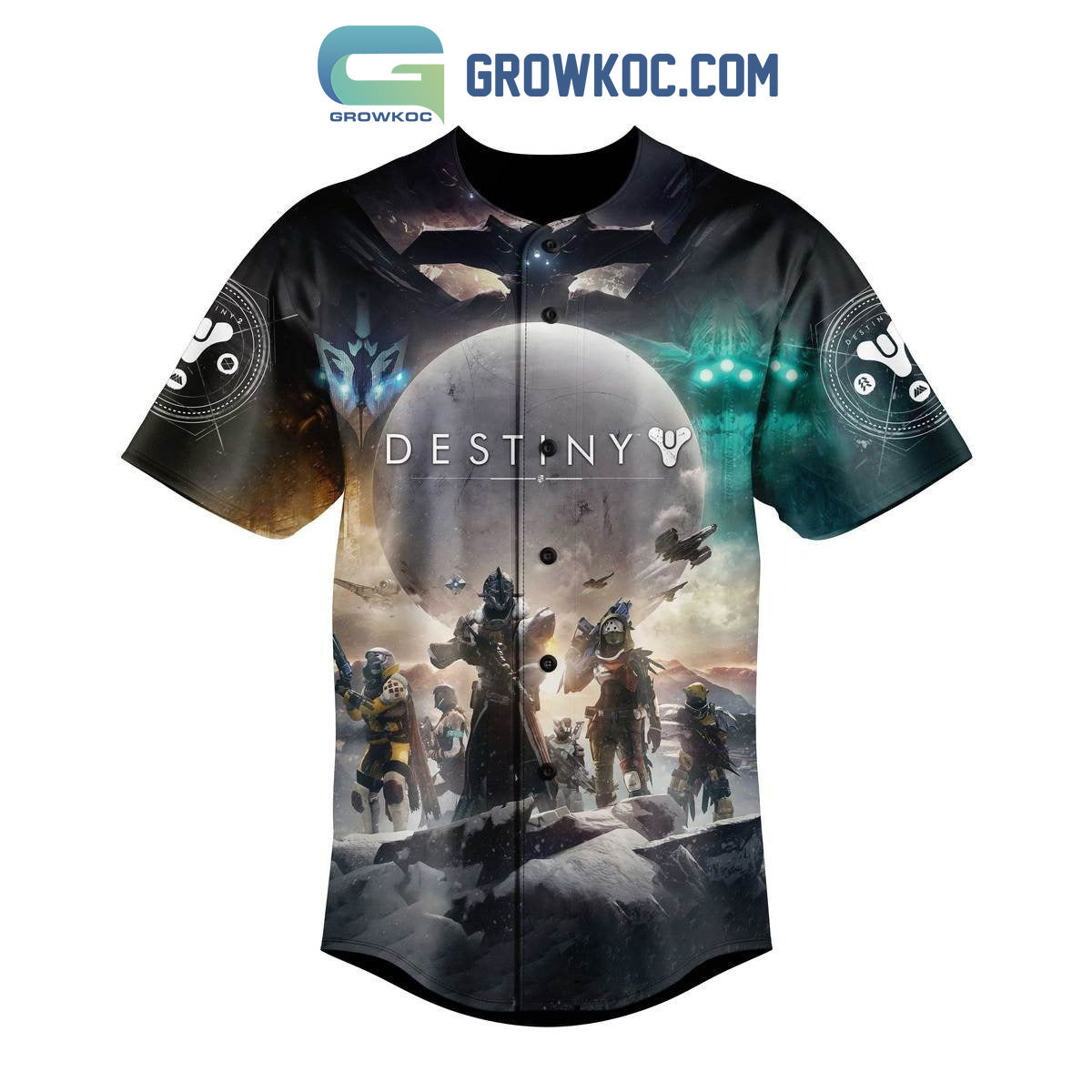 Destiny The Game Baseball Jersey baseball jersey product view 2