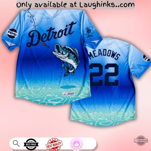 Detorit Tigers Parker Meadows Baseball Jersey Shirt Giveaway 2025 baseball jersey product view 1