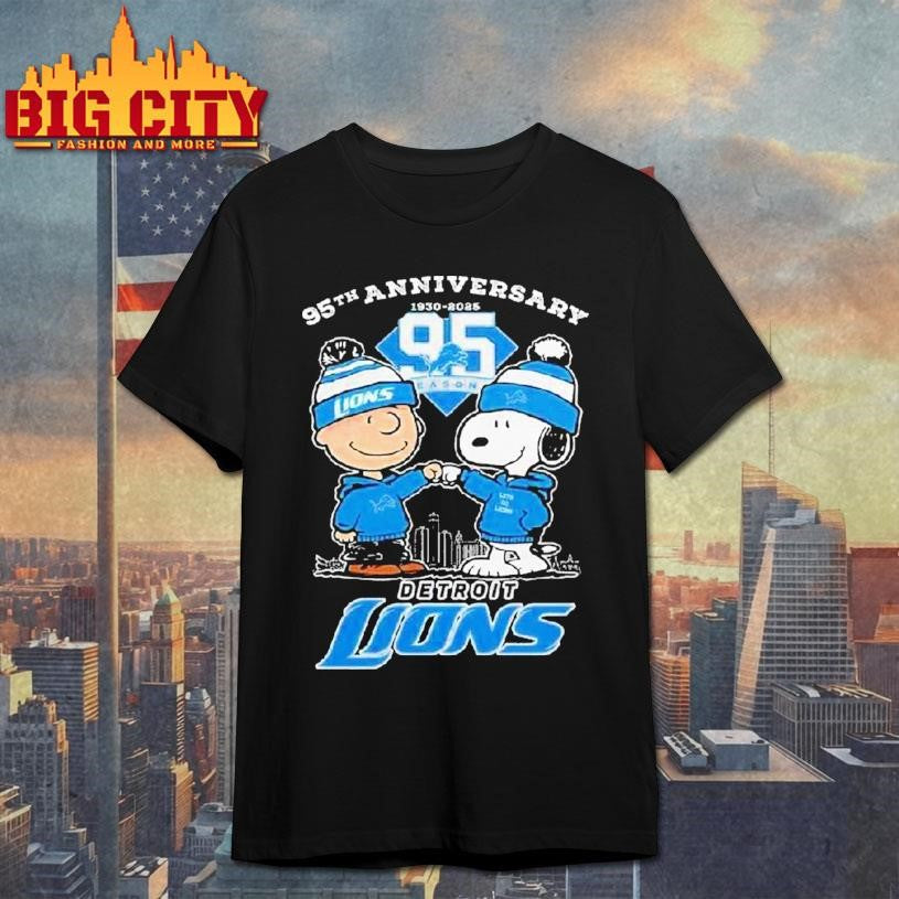 Detroit Lions 95th Anniversary 2025 One Pride Shirt Unisex T-shirt, Sweatshirt, Hoodie, Long Sleeve Tee - T-Shirt, Sweatshirt, Hoodie