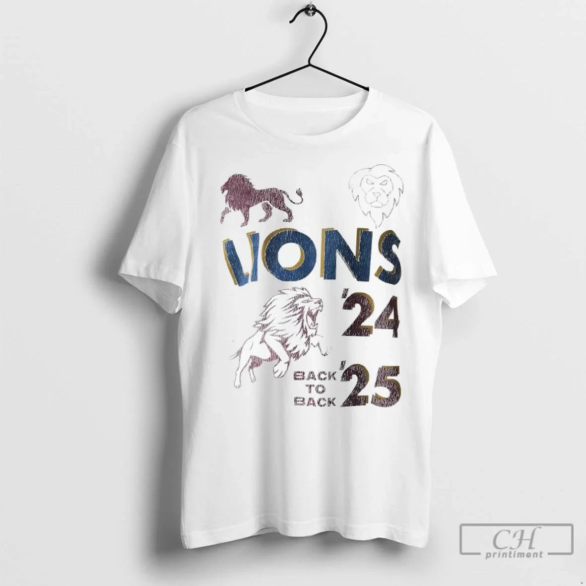 Detroit Lions The Pride Of Brisbane Back To Back T Shirts Unisex T-shirt, Sweatshirt, Hoodie, Long Sleeve Tee - T-Shirt, Sweatshirt, Hoodie