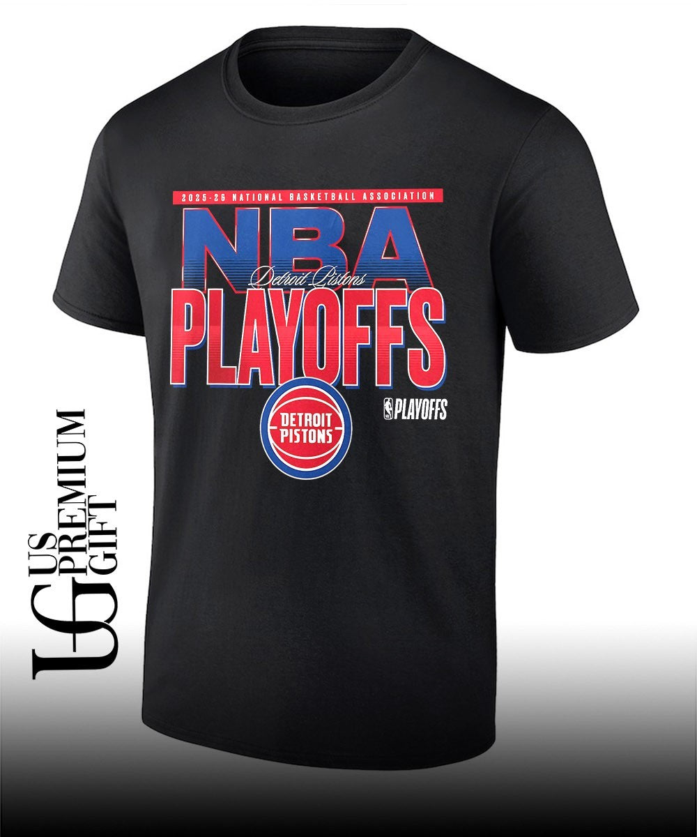 Detroit Pistons 2025-2026 NBA Playoffs shirt Unisex T-shirt, Sweatshirt, Hoodie, Long Sleeve Tee - T-Shirt, Sweatshirt, Hoodie