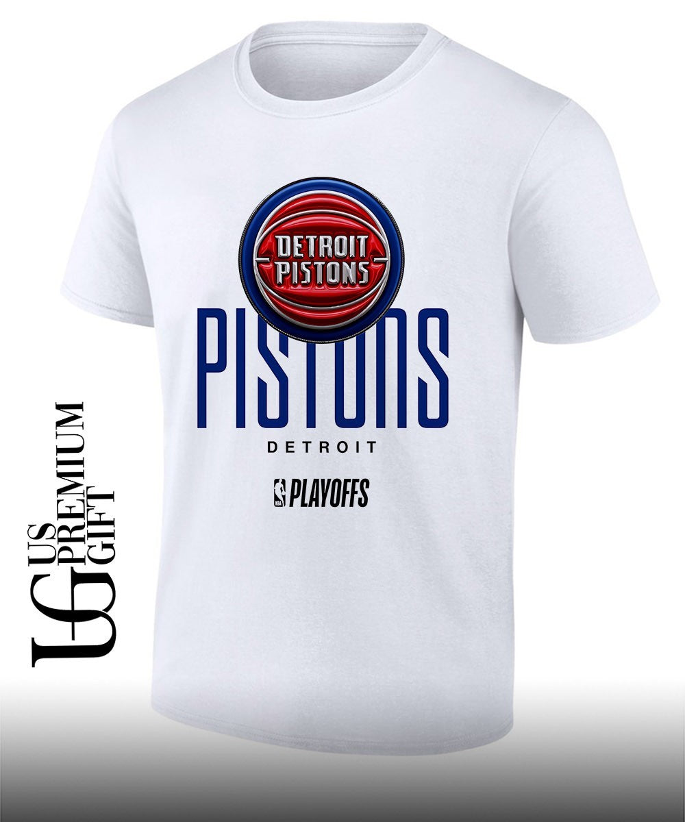 Detroit Pistons NBA Playoff 2026 logo shirt Unisex T-shirt, Sweatshirt, Hoodie, Long Sleeve Tee - T-Shirt, Sweatshirt, Hoodie