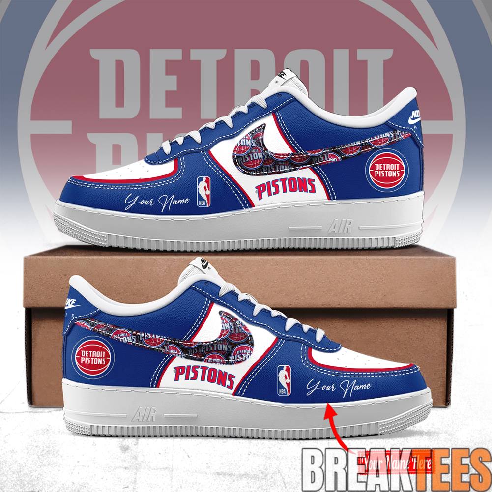 Detroit Pistons New 2026 Edition Custom Air Force 1 Shoes Unisex T-shirt, Sweatshirt, Hoodie, Long Sleeve Tee - T-Shirt, Sweatshirt, Hoodie