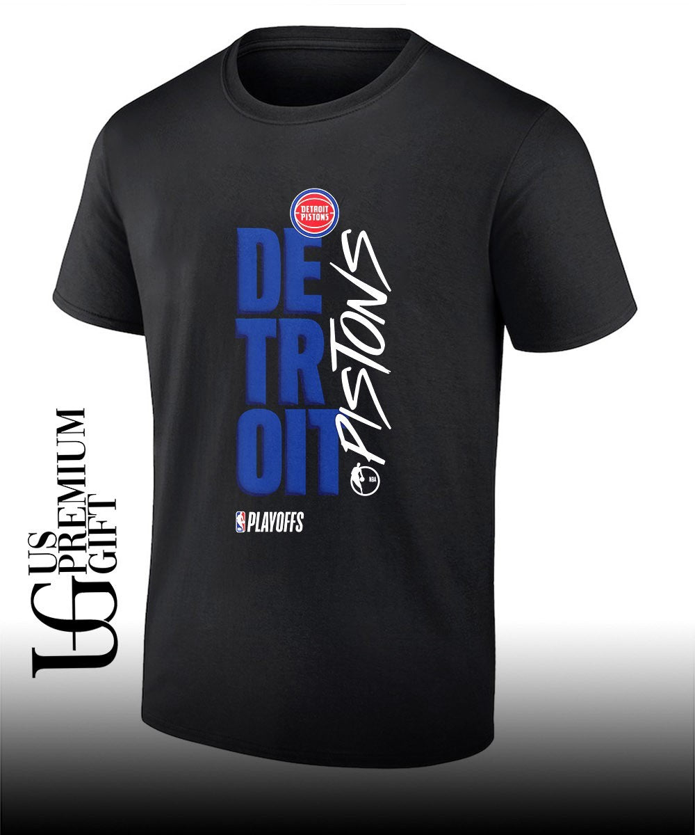 Detroit Pistons basketball 2026 NBA Playoff logo shirt Unisex T-shirt, Sweatshirt, Hoodie, Long Sleeve Tee - T-Shirt, Sweatshirt, Hoodie