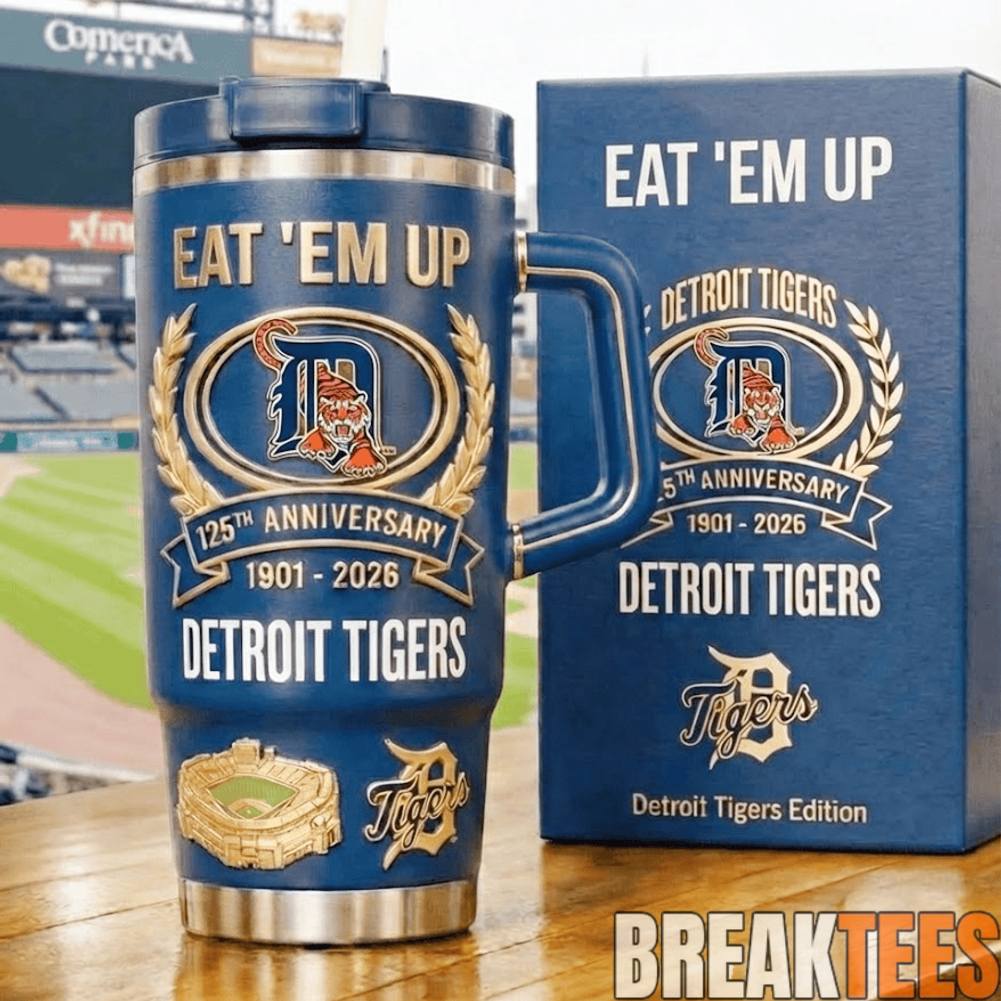 Detroit Tigers 125th Anniversary YETI Tumbler Unisex T-shirt, Sweatshirt, Hoodie, Long Sleeve Tee - T-Shirt, Sweatshirt, Hoodie