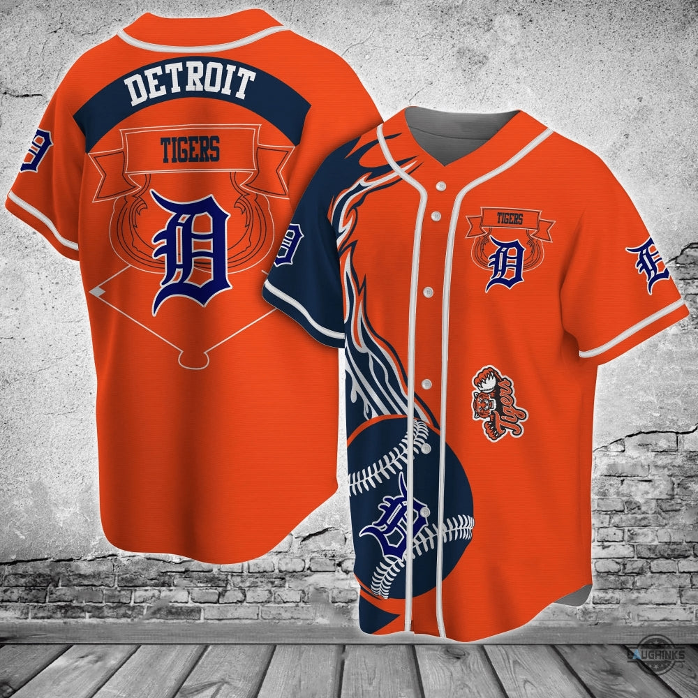Detroit Tigers Mlb Baseball Jersey Shirt Classic All Over Printed Tigers Uniform Jerseys Near Me 2023 Custom Gift For Fans baseball jersey product view 1