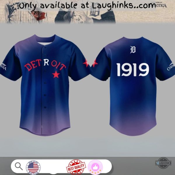 Detroit Tigers Stars Negro Leagues Commemorative Baseball Jersey Shirt Sga 6 14 2025 New baseball jersey product view 1
