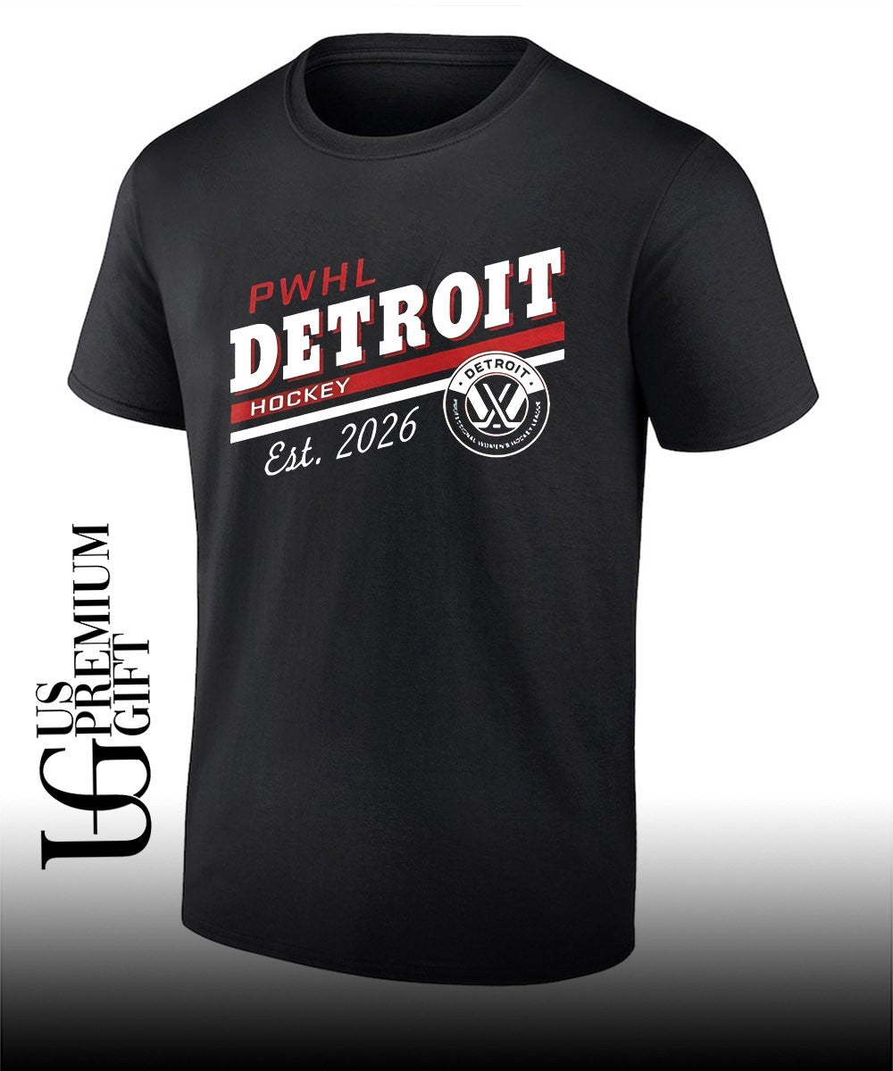 Detroit Tigers Welcome PWHL Detroit Hockey 2026 shirt Unisex T-shirt, Sweatshirt, Hoodie, Long Sleeve Tee - T-Shirt, Sweatshirt, Hoodie