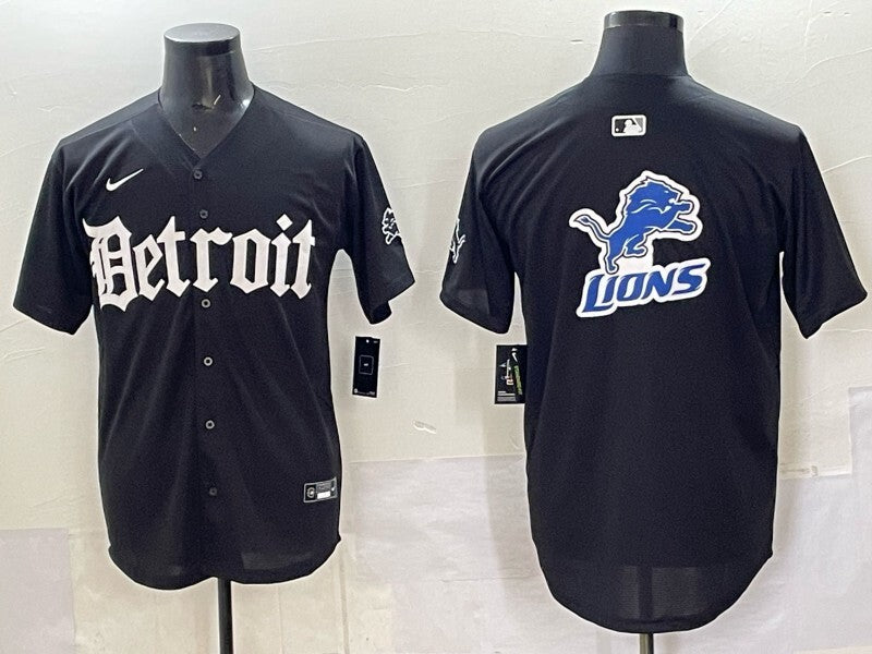 Detroit Lions 5 Collaboration Style 1 Football Jersey football jersey product view 1