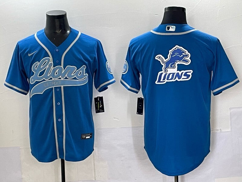 Detroit Lions Collaboration Style 1 Football Jersey football jersey product view 1
