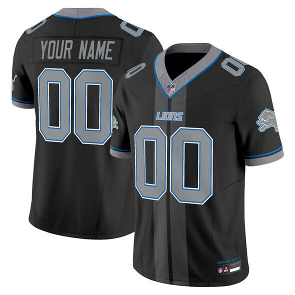 Detroit Lions Customized Black 2025 F.U.S.E. 'Motor City Racing Edition' Vapor Limited Football Jersey football jersey product view 1