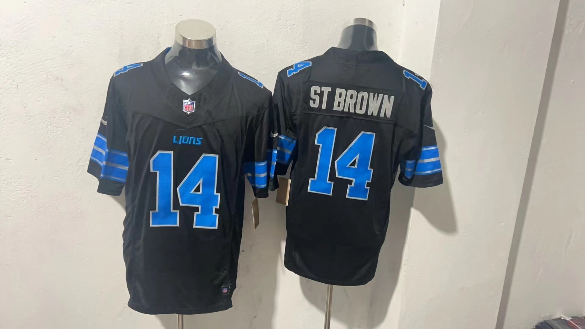 Detroit Lions #14 Amon-Ra St. Brown Style 3 Football Jersey football jersey product view 1