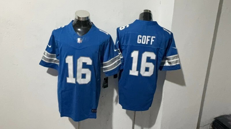 Detroit Lions #16 Jared Goff Style 1 Football Jersey football jersey product view 1