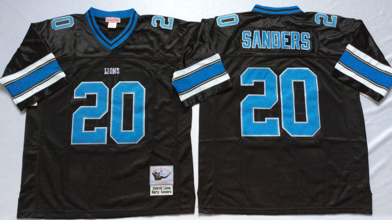 Detroit Lions #20 Barry Sanders Throwback Style 1 Football Jersey football jersey product view 1