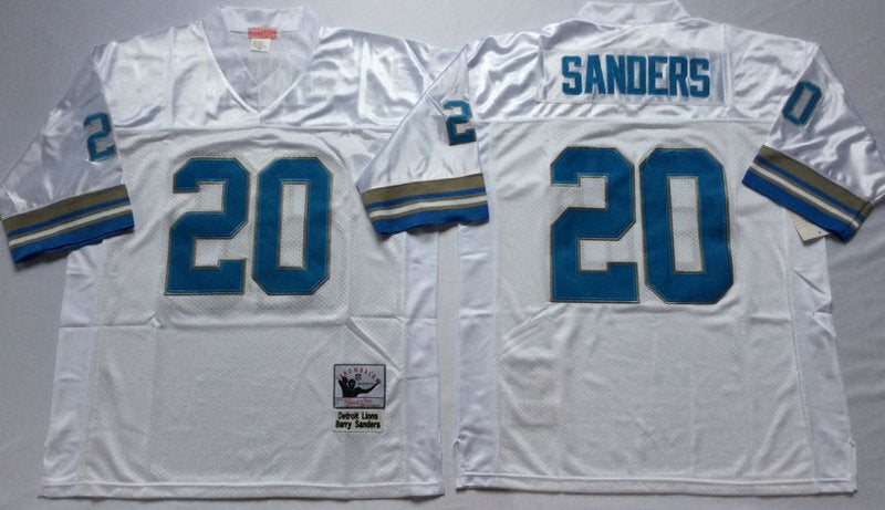 Detroit Lions #20 Barry Sanders Throwback Style 3 Football Jersey football jersey product view 1
