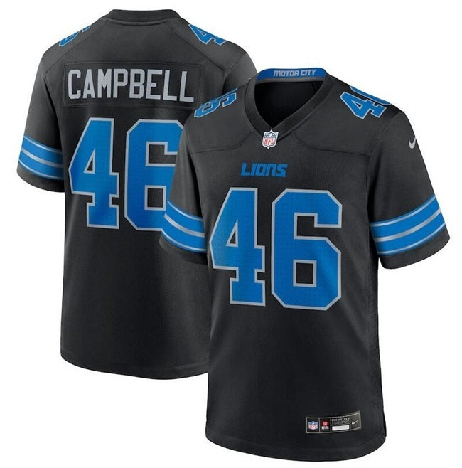 Detroit Lions #46 Jack Campbell Football Jersey football jersey product view 1