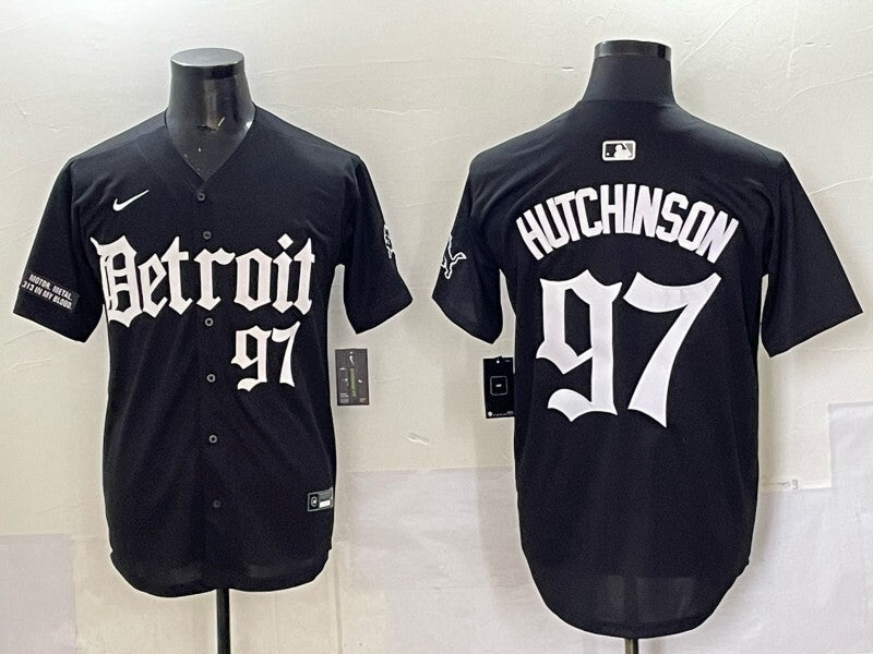 Detroit Lions #97 Aidan Hutchinson 5 Collaboration Style 2 Football Jersey football jersey product view 1