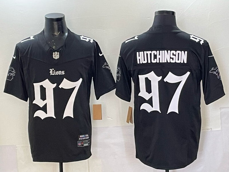 Detroit Lions #97 Aidan Hutchinson 7 Edition Football Jersey football jersey product view 1