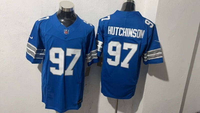 Detroit Lions #97 Aidan Hutchinson Style 2 Football Jersey football jersey product view 1