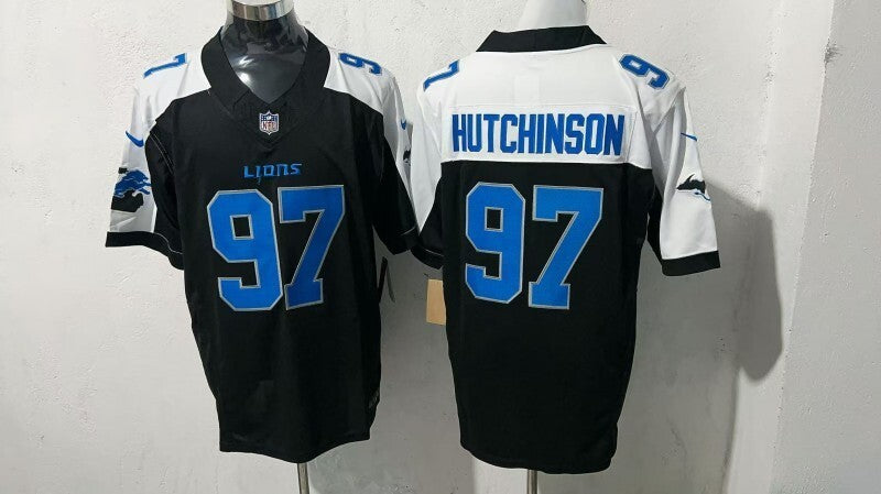 Detroit Lions #97 Aidan Hutchinson Style 5 Football Jersey football jersey product view 1