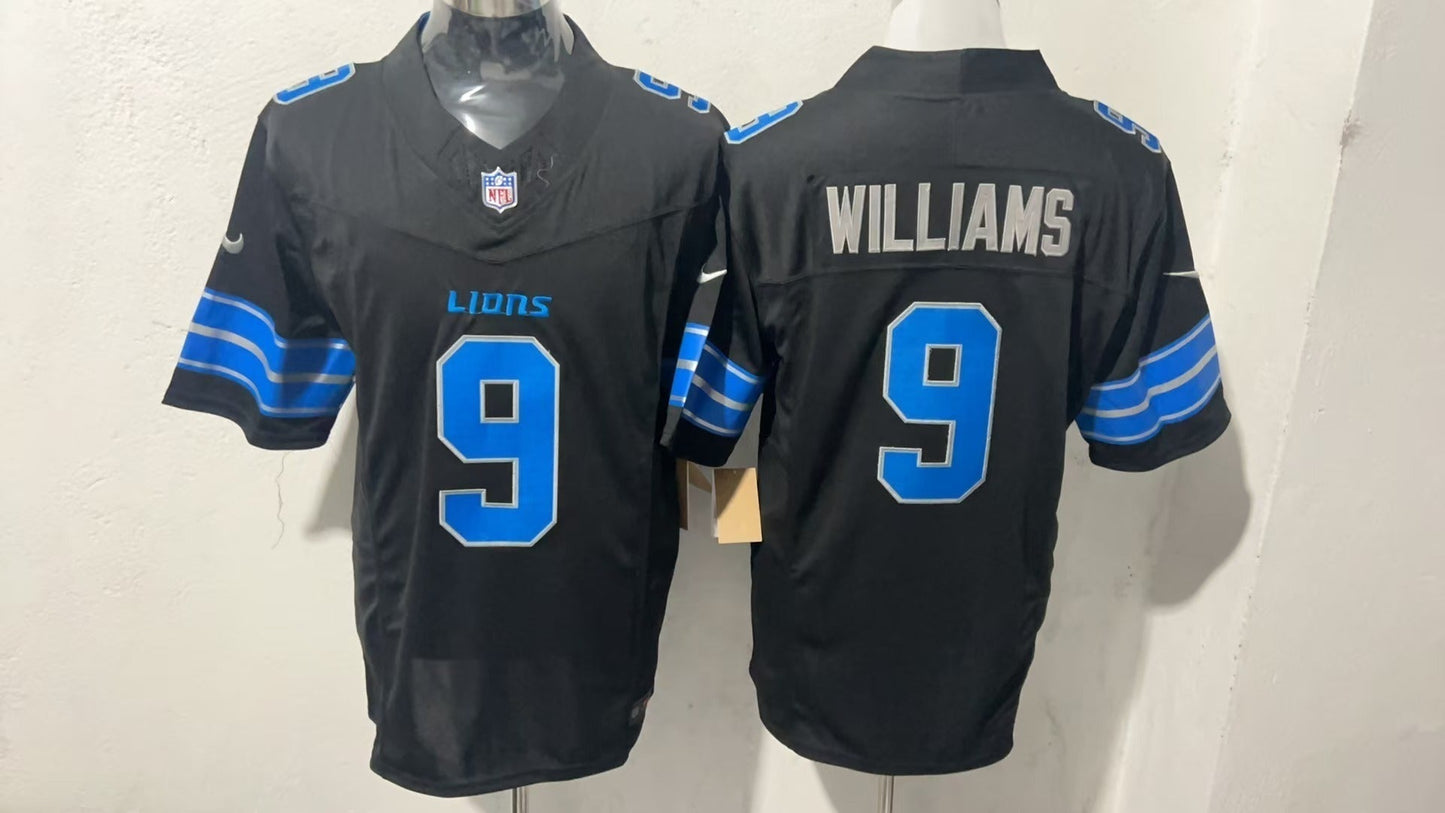 Detroit Lions #9 Jameson Williams Style 2 Football Jersey football jersey product view 1