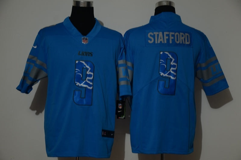 Detroit Lions #9 Matthew Stafford Style 1 Football Jersey football jersey product view 1