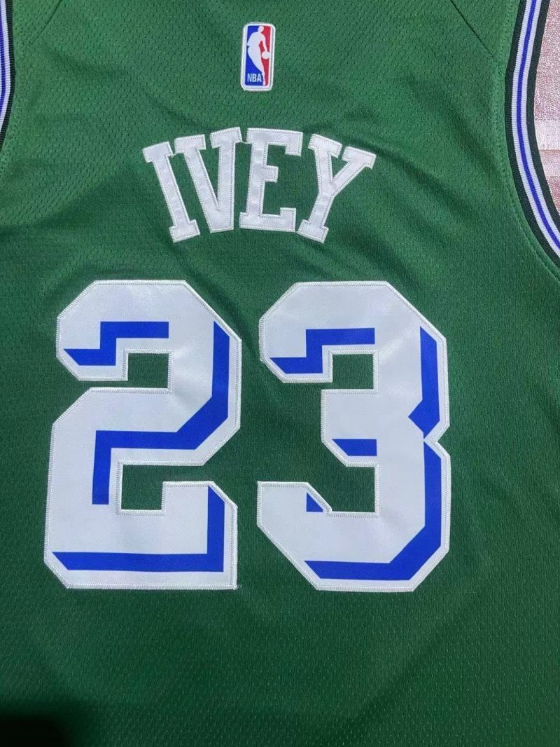 Detroit Pistons #23 Jaden Ivey 23 Season Pistons 23 Green Jersey Style 1 Basketball Jersey basketball jersey product view 1