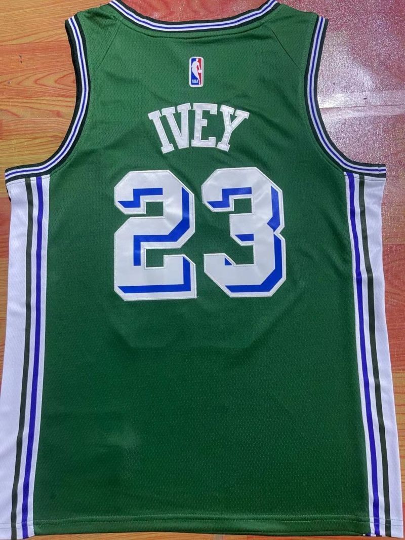 Detroit Pistons #23 Jaden Ivey 23 Season Pistons 23 Green Jersey Style 2 Basketball Jersey basketball jersey product view 1