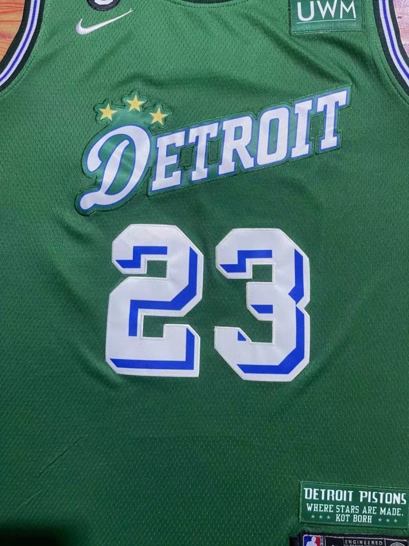 Detroit Pistons #23 Jaden Ivey 23 Season Pistons 23 Green Jersey Style 3 Basketball Jersey basketball jersey product view 1