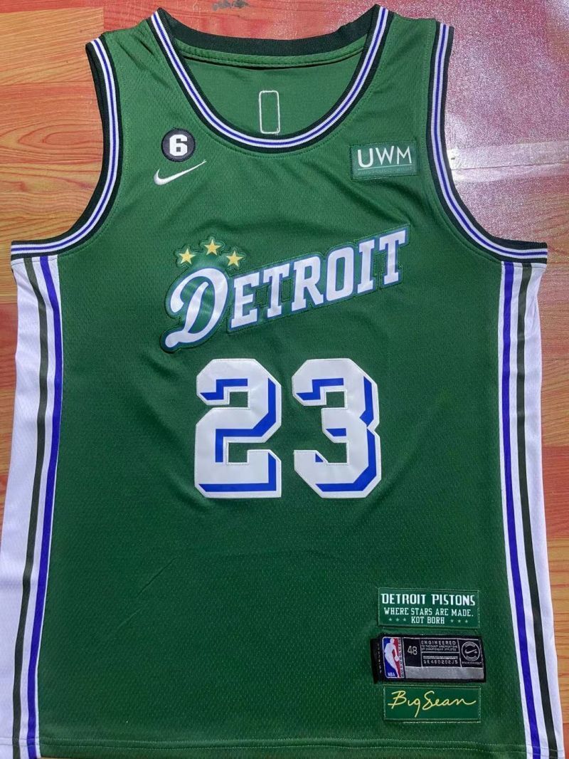 Detroit Pistons #23 Jaden Ivey 23 Season Pistons 23 Green Jersey Style 4 Basketball Jersey basketball jersey product view 1
