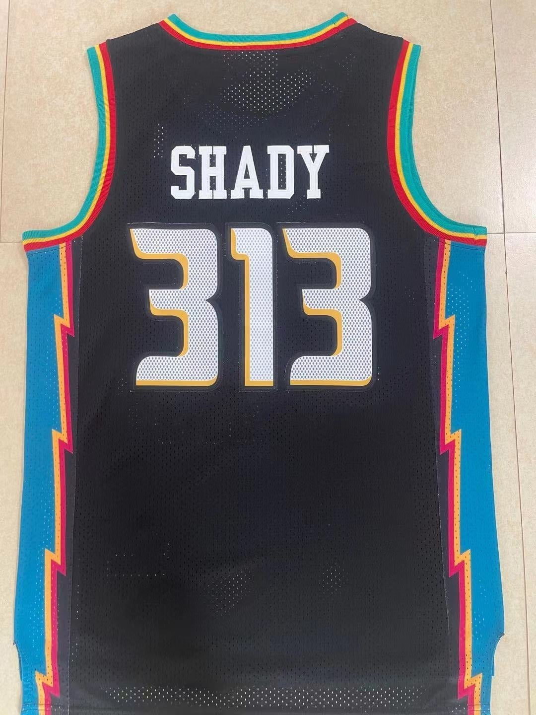 Detroit Pistons #313 Shady Pistons 313# Collaboration Retro Jersey Style 1 Basketball Jersey basketball jersey product view 1