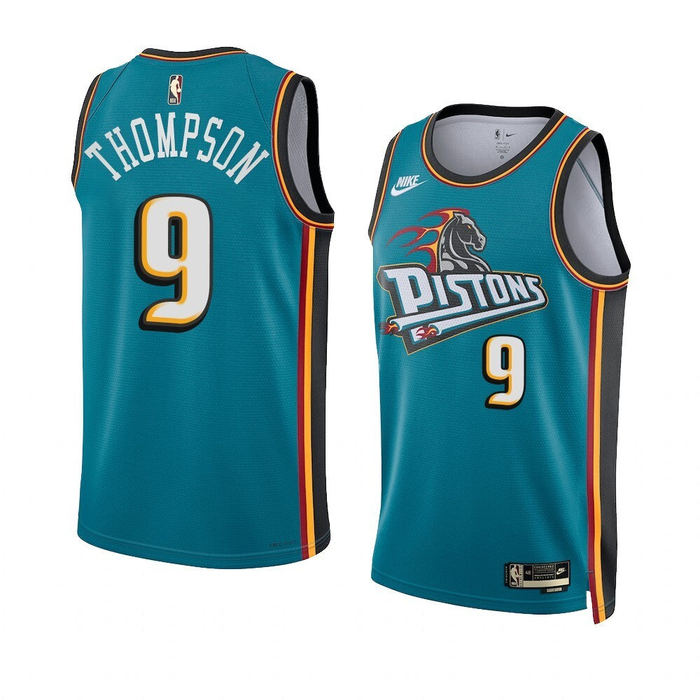 Detroit Pistons #9 Ausar Thompson 2023 NBA Draft Men Blue Jersey 2022-2023 Classic Edition basketball jersey product view 1