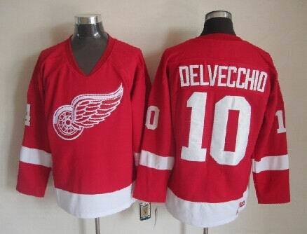 Detroit Red Wings Red Wings Style 10 Hockey Jersey hockey jersey product view 1