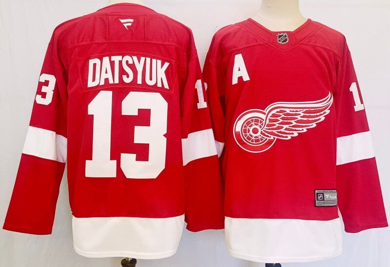 Detroit Red Wings #13 Pavel Datsyuk Hockey Jersey hockey jersey product view 1