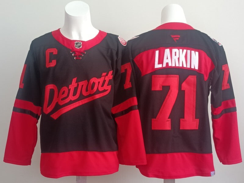 Detroit Red Wings #71 Dylan Larkin Red Wings Style 3 Hockey Jersey hockey jersey product view 1