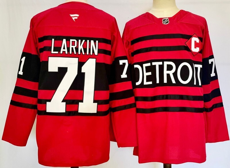 Detroit Red Wings #71 Dylan Larkin Style 2 Hockey Jersey hockey jersey product view 1