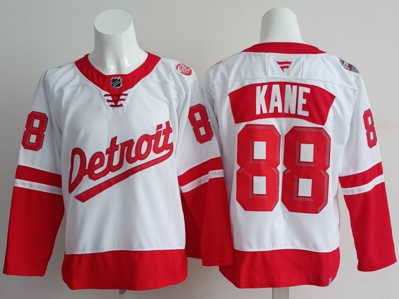 Detroit Red Wings #88 Patrick Kane Red Wings Style 2 Hockey Jersey hockey jersey product view 1