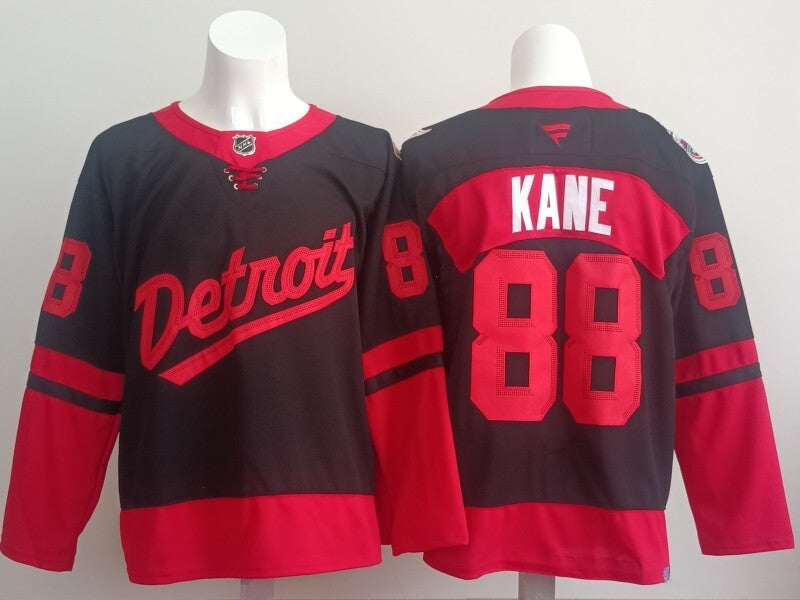 Detroit Red Wings #88 Patrick Kane Red Wings Style 3 Hockey Jersey hockey jersey product view 1