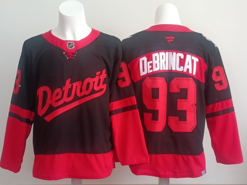 Detroit Red Wings #93 Alex DeBrincat Red Wings Style 3 Hockey Jersey hockey jersey product view 1