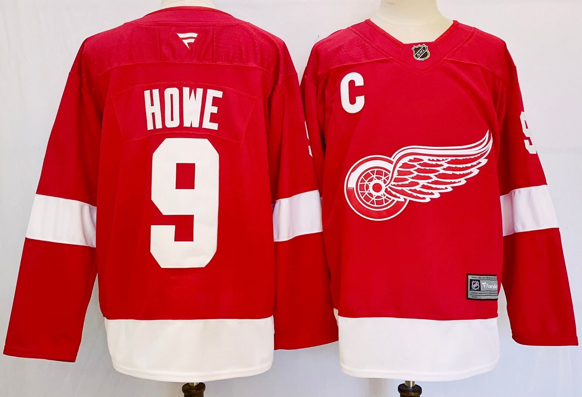 Detroit Red Wings #9 Gordie Howe Style 1 Hockey Jersey hockey jersey product view 1