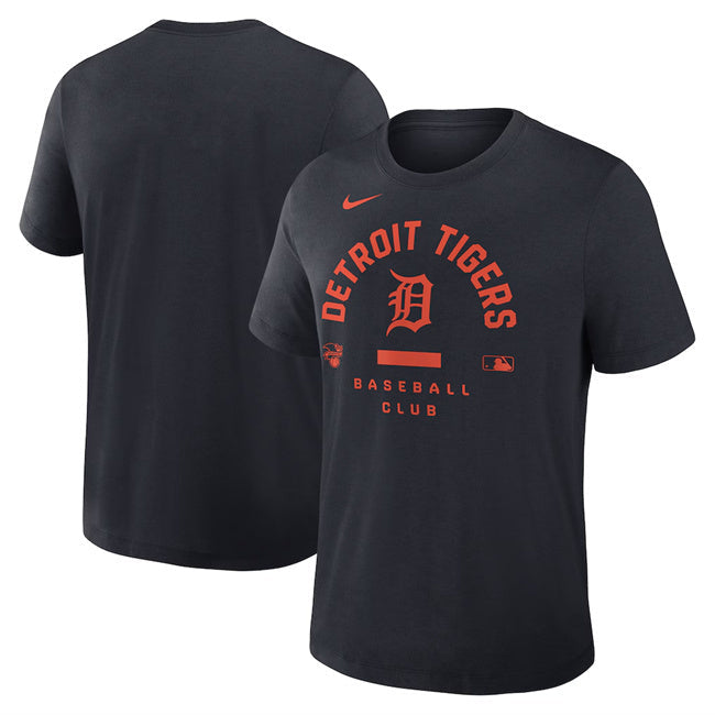 Detroit Tigers Black Collection Early Work Tri-Blend Dri-FIT T-Shirt Baseball Jersey baseball jersey product view 1