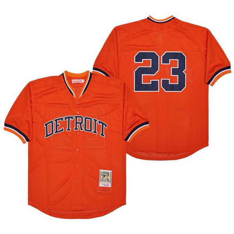Detroit Tigers #23 Kirk Gibson Style 4 Baseball Jersey baseball jersey product view 1